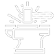 The first metalworking workshop